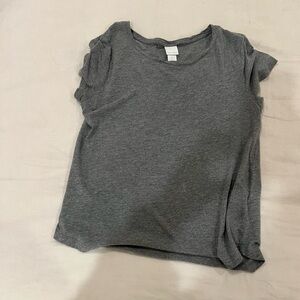 H&M Women's Gray Short Sleeve Tee